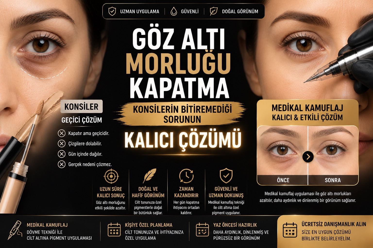 Göz Altı Morluğu Kapatma: Konsilerin Bitiremediği Sorunun Kalıcı Çözümü