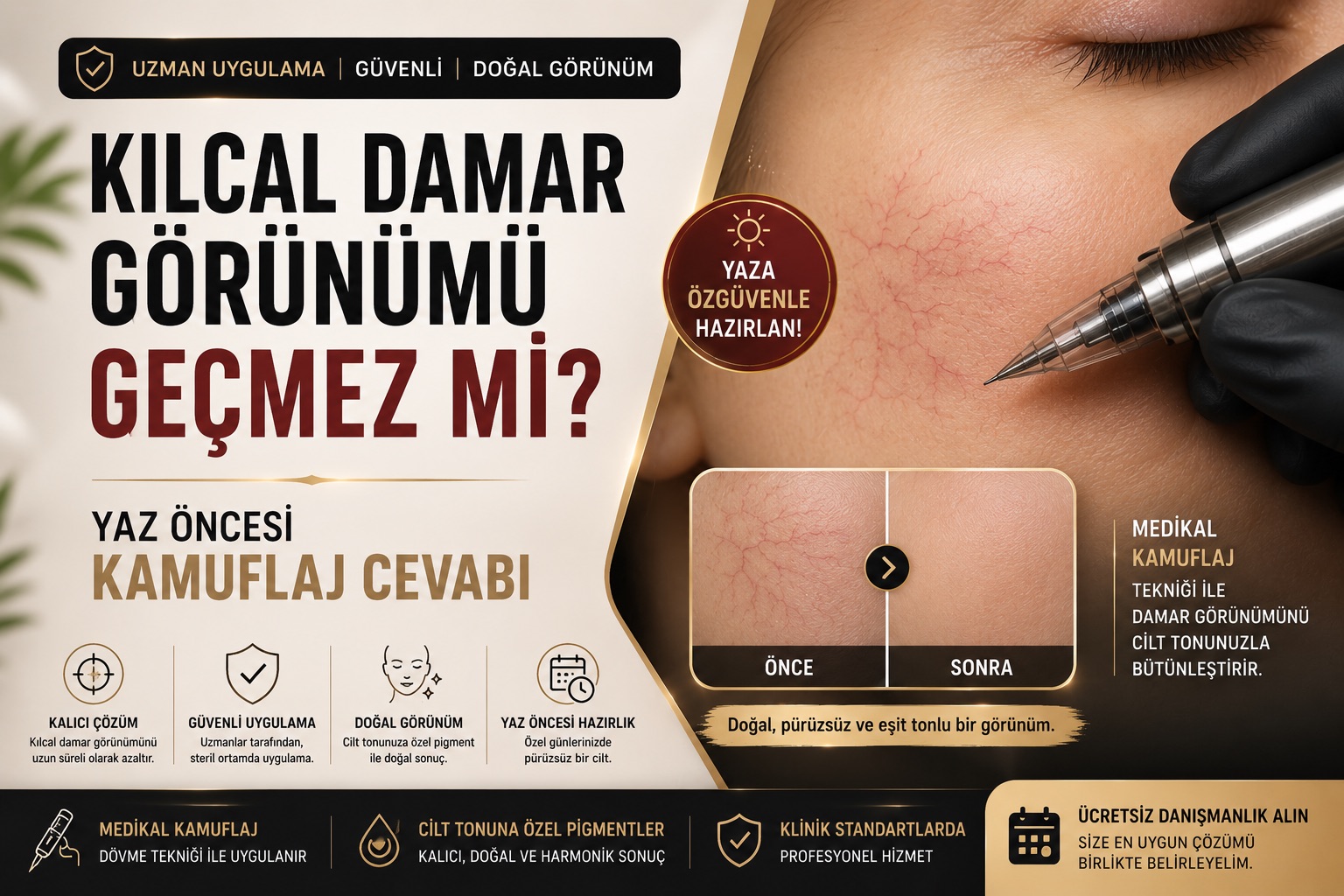 Kılcal Damar Görünümü Geçmez mi? Yaz Öncesi Kamuflaj Cevabı